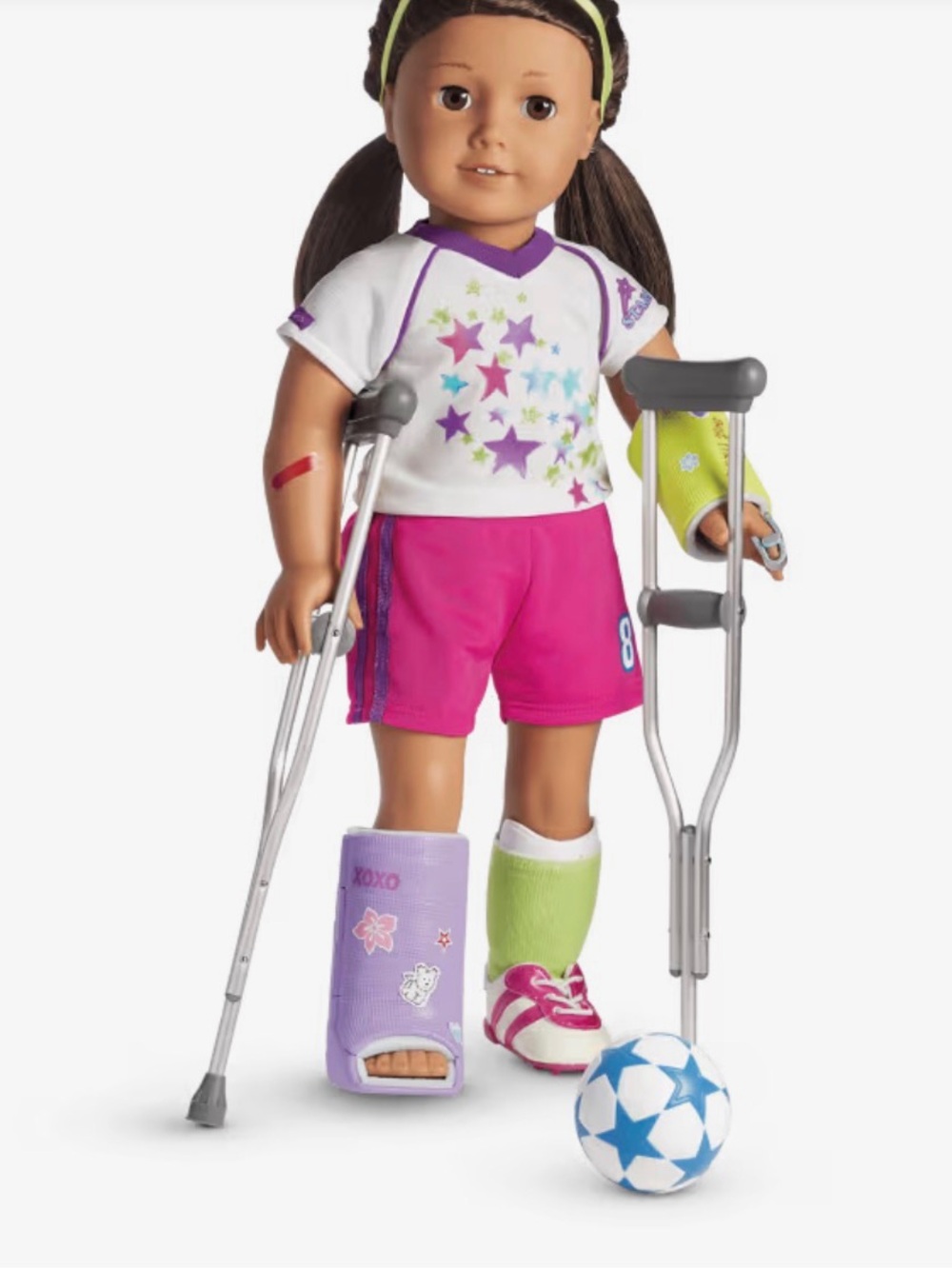 American Girl doll “feel better kit” Truly Me casts and crutches